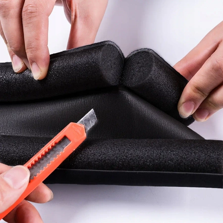DOOR SEAL anti-extrusion acoustic foam 90 cm - BLACK