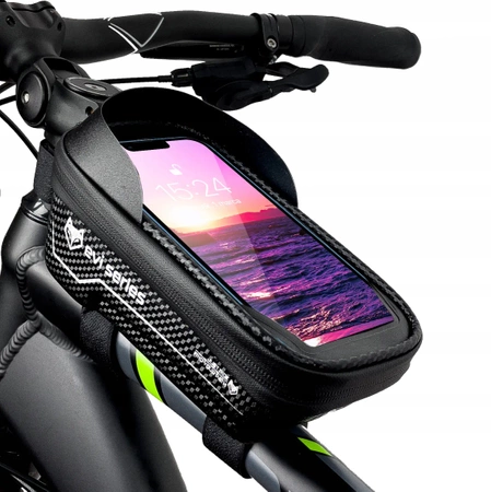 Bike frame pannier, phone holder, waterproof bag size M