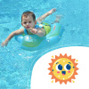 INFLATABLE SWIMMING RING Boat for CHILDREN Seat Ring WITH CANOPY + Pump