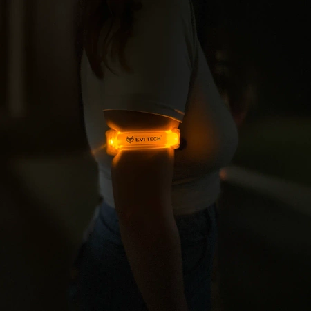 Reflective armband, GLOWING LED, waterproof, for running bike, SET of 2 pc