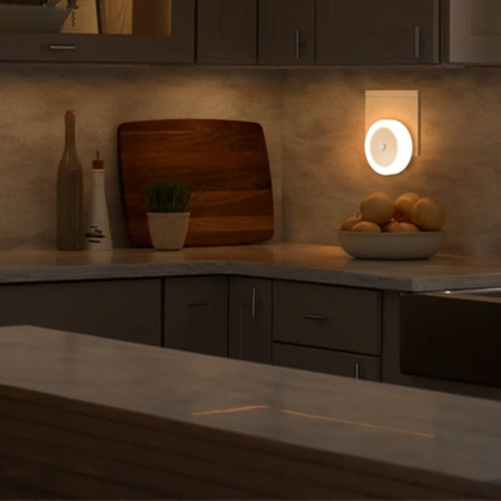 LED noční lampa pro kontakt se soumrakovým pohybovým čidlem SADA 10 kusů