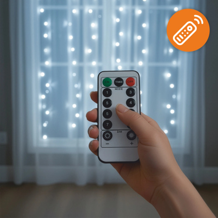 LED LIGHT CURTAIN 3x3 300 CHRISTMAS TREE LIGHTS GARLAND COLD XXL