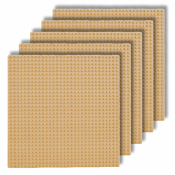 CONSTRUCTION PLATES for LEGO bricks 32x32 XL creative SET of 5 pieces beige