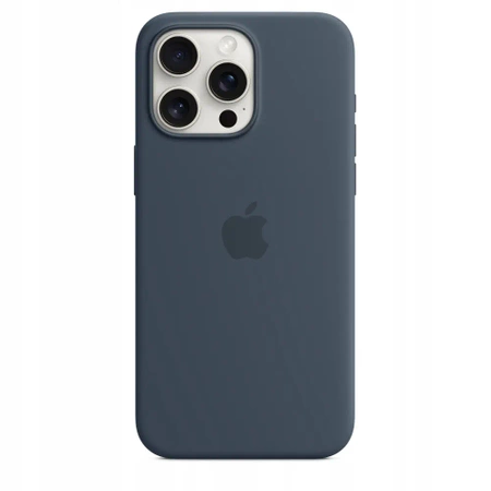 Oryginalne etui APPLE obudowa iPhone 15 PRO MAX MagSafe MT1P3ZM niebieska - nowe, otwarte opakowanie