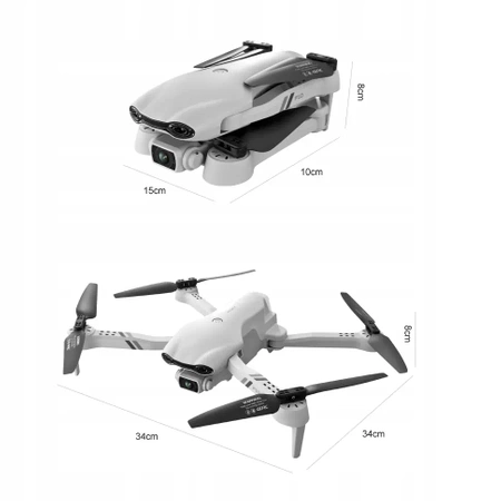 DRON F10 2 kamery bezkartáčové motory vznášení WIFI 3x20min HRAČKA APP SET