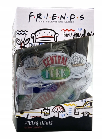 Friends Friends Christmas tree lights with Central Perk logo