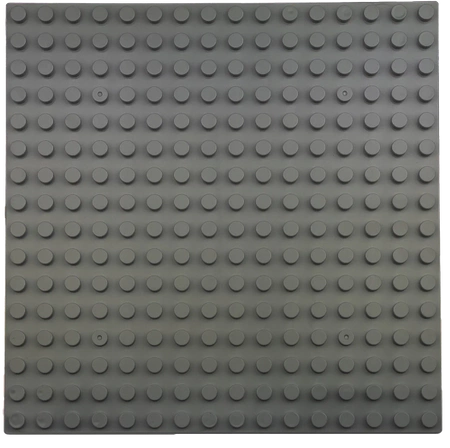 CONSTRUCTION PLATES for LEGO Duplo blocks 16x16 creative SET of 5 pieces dark gray