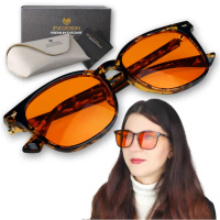 Computer Glasses Blocking 99% Blue Light, Anti-Blue Light, Black Case