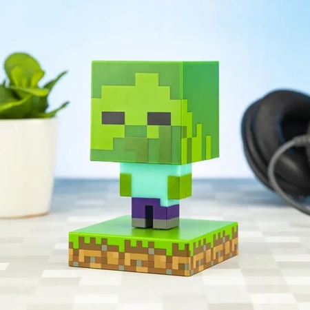 Lampka nocna MINECRAFT ZOMBIE 3D ICON - lampa LED