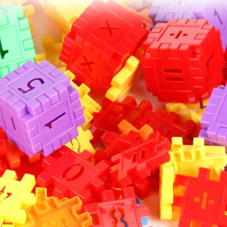 STAVEBNICE OPLATKY VZDĚLÁVACÍ KONSTRUKČNÍ PUZZLE PRO DĚTI - 500 KS