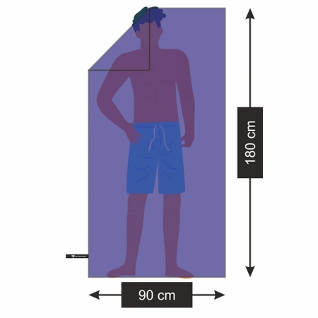 Microfiber Quick-Drying Soft Towel Gym Beach Pool 180x90 cm