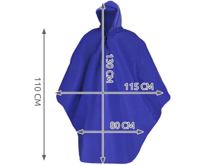 Rain cloak for bicycle, coat, poncho with case