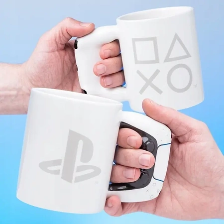 PLAYSTATION PAD PS4 PS5 controller ceramic mug - grey