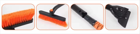 Car Window Scraper and Snow Brush for Clearing Snow from Vehicles
