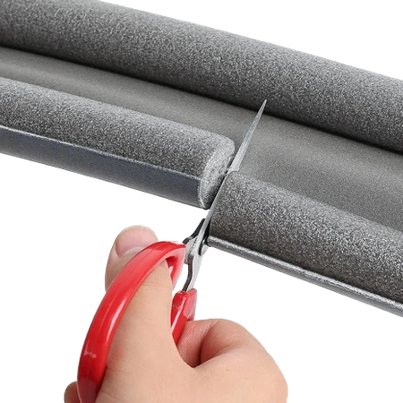 FOAM DOOR WINDOW GASKET, double acoustic, gray - set of 4 pcs