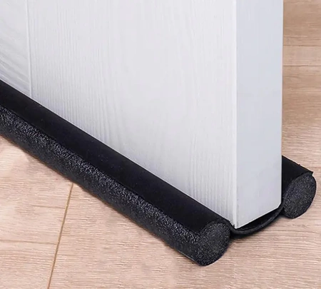 Těsnění dveří, proti průvanu, akustická pěna 95 cm - černé