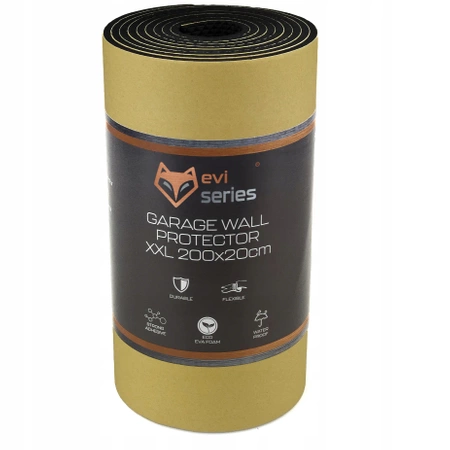 Ochranný nárazník na zeď, rohož do garáže, 200x20x0,4cm - sada 10 ks