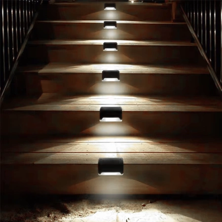 Solární lampa zahradní osvětlení LED SADA 4ks soumrakový senzor schody