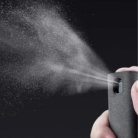 Čisticí sada pro telefon, přenosný čistič obrazovky, 2v1 sada, šedá barva