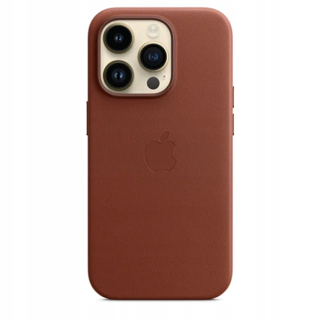 Genuine APPLE iPhone 14 Pro Max Leather Case - Brown (Umber) - MPPQ3ZM/A