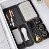Modular insert organiser for drawer and desk 8 pieces - graphite