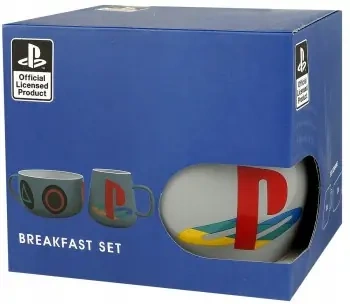 PlayStation PS4 PS5 SONY breakfast set mug and bowl