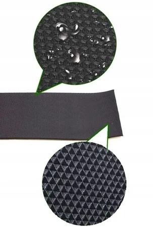 Odbojnik ochronny na ścianę parking mata do garażu 40x20x1,5cm - zestaw 10 szt