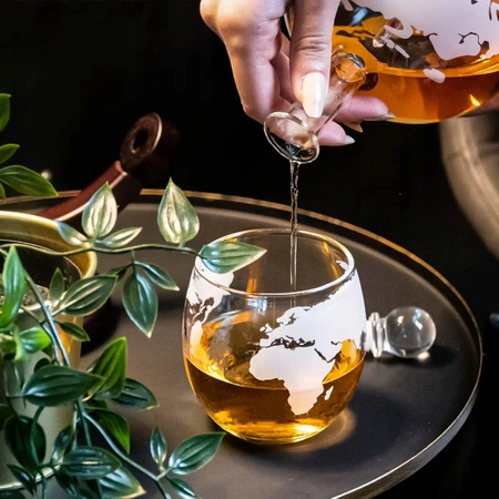 Karafka do Whisky ze szklankami EVI PREMIUM Globus Statek - zestaw prezentowy