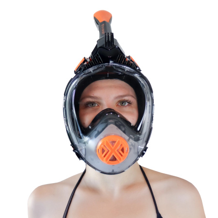 MASKA DO NURKOWANIA PŁYWANIA SNORKELINGU PEŁNOTWARZOWA NIE PARUJE PRO S/M