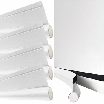 FOAM DOOR WINDOW GASKET, single with Velcro, white - set of 4