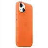 Originální kožené pouzdro APPLE iPhone 14 - oranžové (Orange) - MPP83ZM/A