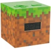 MINECRAFT Earth block grass illuminated clock alarm clock