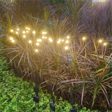 Solar Powered Garden Lights 10 LED Firefly XL - Set of 10