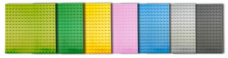 CONSTRUCTION PLATES for LEGO Duplo blocks 16x16 creative COLORFUL SET of 14 pieces