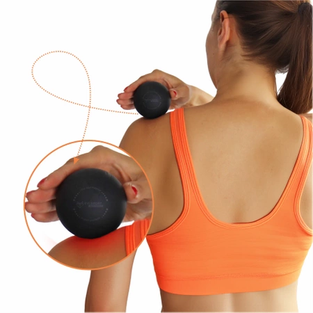 Massage Ball ROLLER, HARD silicone, LACROSSE ball - POINT MASSAGER