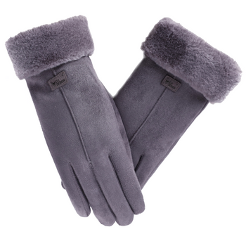 Women's winter gloves, warm touch gloves - smart grey
