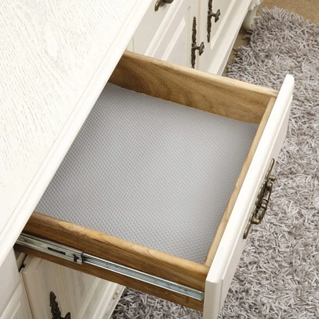 Protective mat for cabinet drawers anti-slip XL 150x50 cm - grey