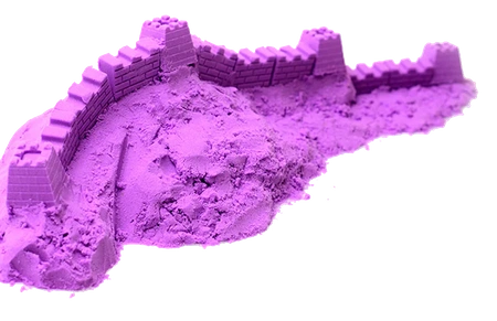 Piasek kinetyczny dla dzieci, magiczna piaskolina 1KG - fioletowy