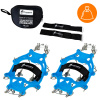 HIKING SHOE GRIPPERS ANTI-SLIP CHAINS TREKKING SPIKES WITH CASE - 37-40 CRAMPONS PREMIUM