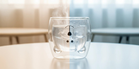 TERMOSOVÁ SKLENICE MEDVÍDEK s dvojitou stěnou HRNEK NA KÁVU ČAJ LATTE 250ML