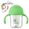Sippy cup with weighted straw for learning to drink, Sippy bidon - colour green