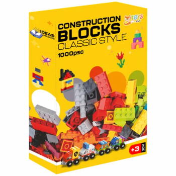 KLOCKI KONSTRUKCYJNE CLASSIC ZESTAW KREATYWNY EDUKACYJNY DLA DZIECI 1000szt