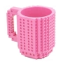 Creative LEGO Brick Mug with Starter Kit - Dark Pink