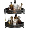 2x EVI HOME Loft corner bathroom shelf for shower - black