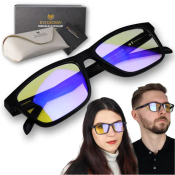 Computer Glasses Blocking 45% Blue Light, Anti-Blue Light, Black Case