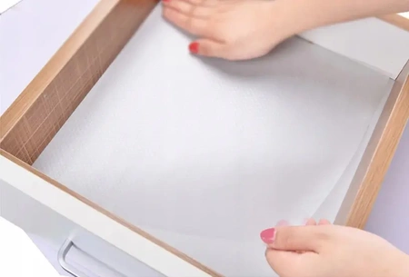 Protective mat for cabinet drawers anti-slip XXL 300x50 cm - colourless