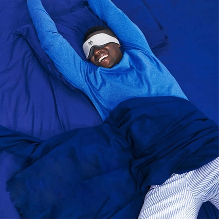 3D PREMIUM BLACKOUT ergonomic eye mask for sleeping - gray