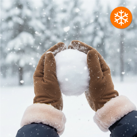 DÁMSKÉ ZIMNÍ DOTYKOVÉ RUKAVICE TEPLÉ ZATEPLENÉ NA TELEFON BÉŽOVÉ ELEGANTNÍ