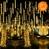 OUTDOOR LED ICICLE LIGHTS 480 50CM FALLING SNOW METEOR GARLAND 10 PCS - WARM