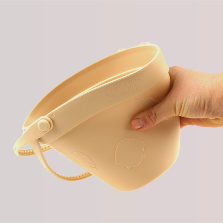 SILICONE SAND TOYS Soft Water-Friendly Beach GIGANT Set BUCKET & MOLDS